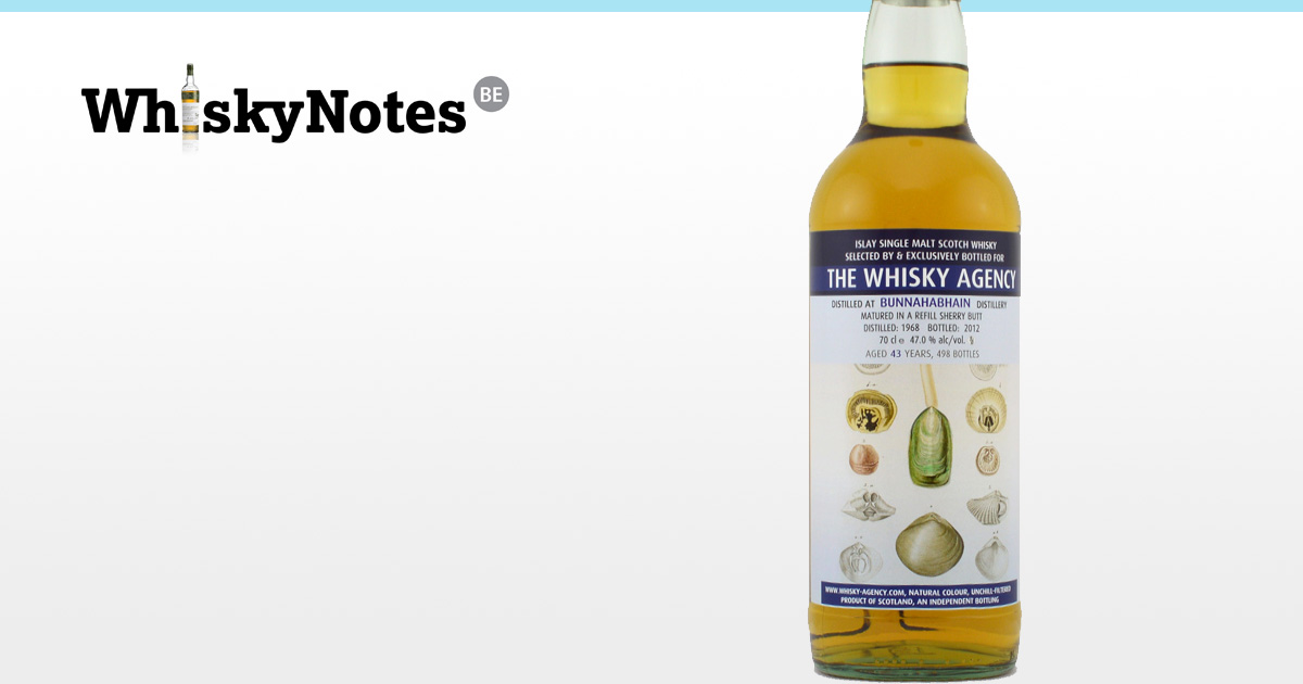 bunnahabhain 1968 whisky agency sealife