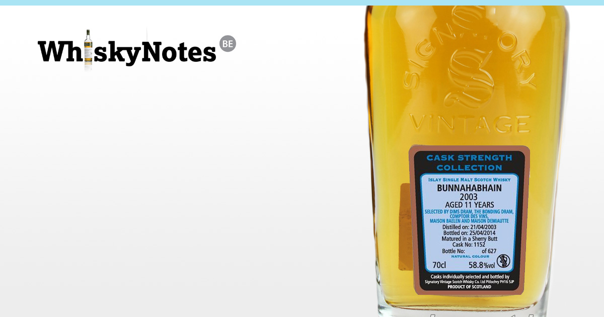 bunnahabhain 2003 signatory