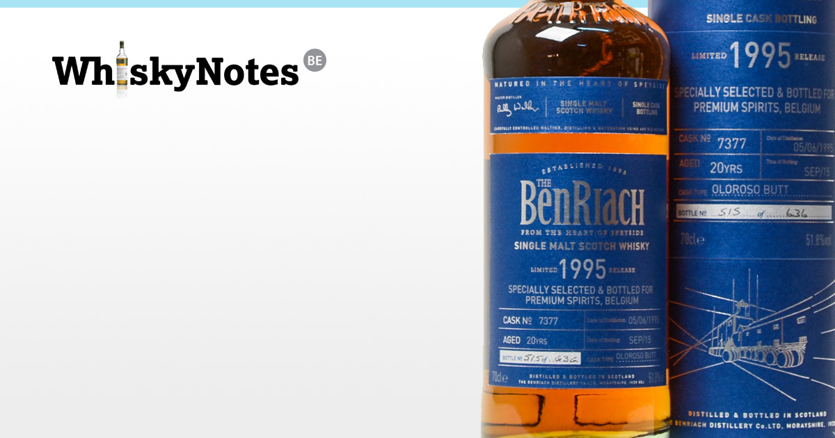 benriach 1995 7377 premium spirits