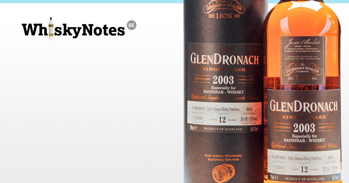 glendronach 2003 pedro ximenez cask 4630