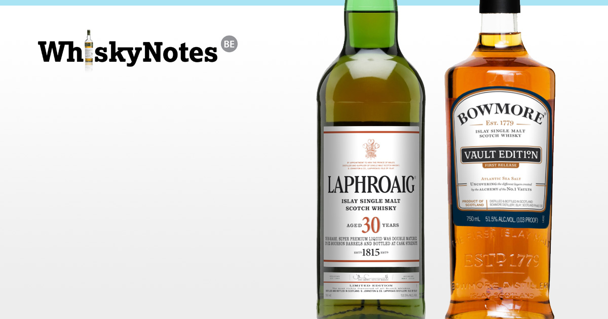 laphroaig 30 years cask strength bowmore vault edition