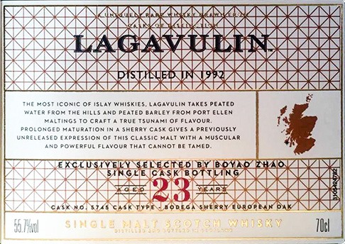 Lagavulin 23 Years 1992 single cask 5745