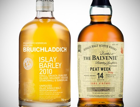 Bruichladdich Islay Barley 2010 // Balvenie Peat Week 2002