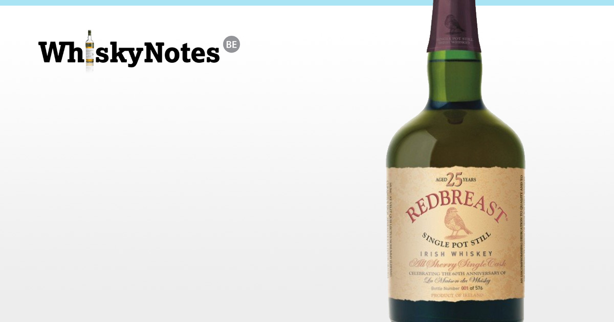 Redbreast 25 Year Old (LMdW) | WhiskyNotes review Redbreast 25 Year Old (LMdW) | WhiskyNotes review