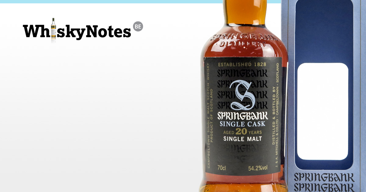 springbank 20years single cask