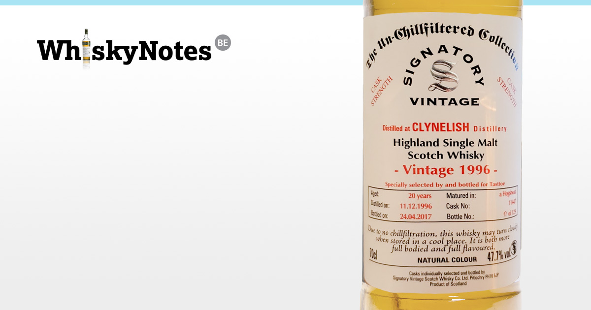 clynelish 1996 tasttoe