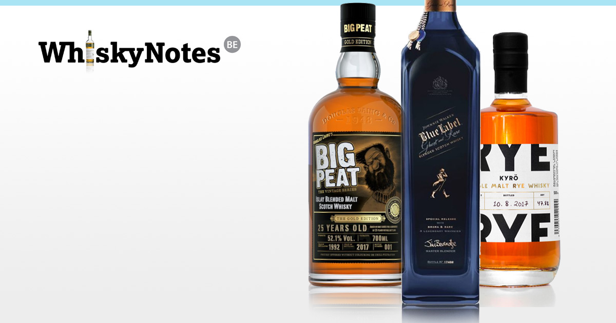 news big peat 25 johnnie walker blue edition brora kyro rye