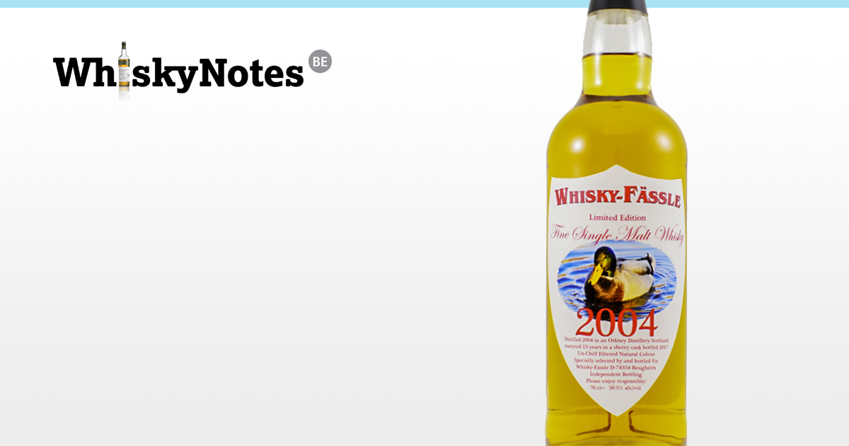 orkney 2004 whisky fassle