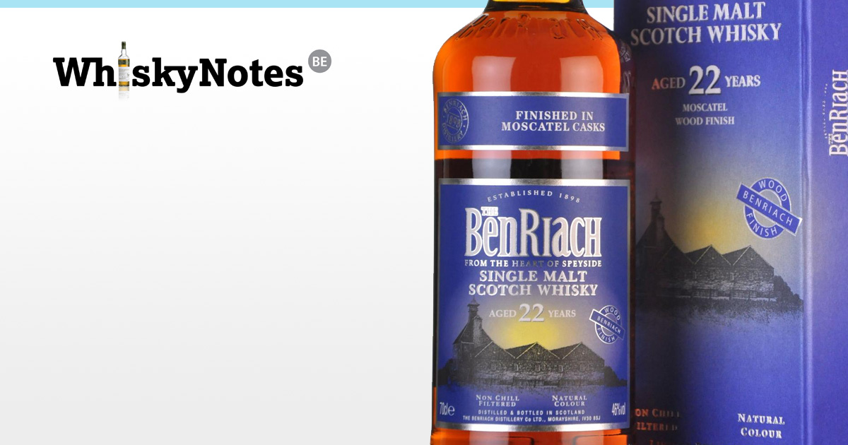 benriach 22 years moscatel