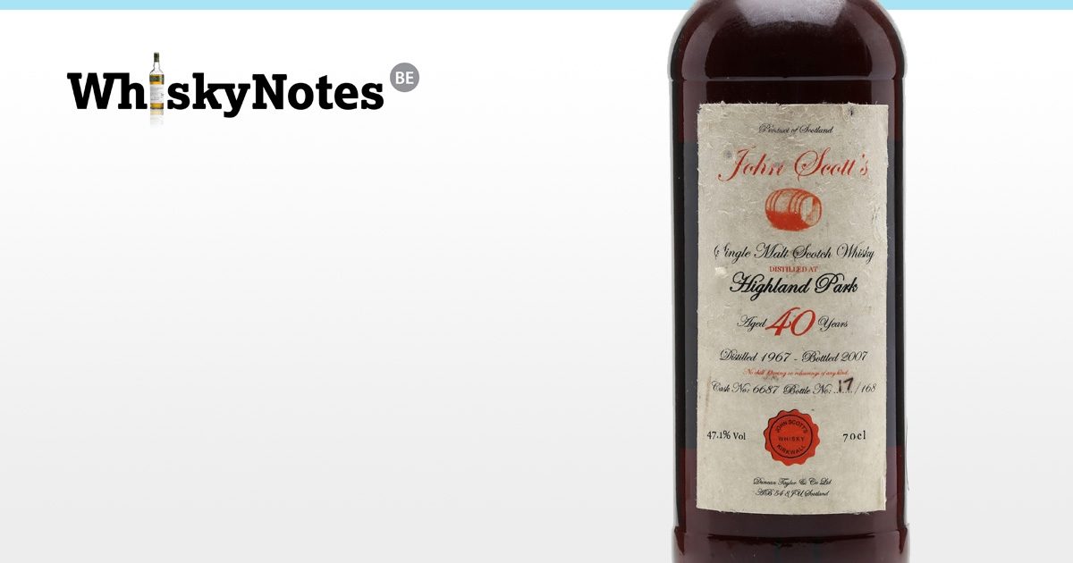 highland park 1967 40yo john scotts 6687