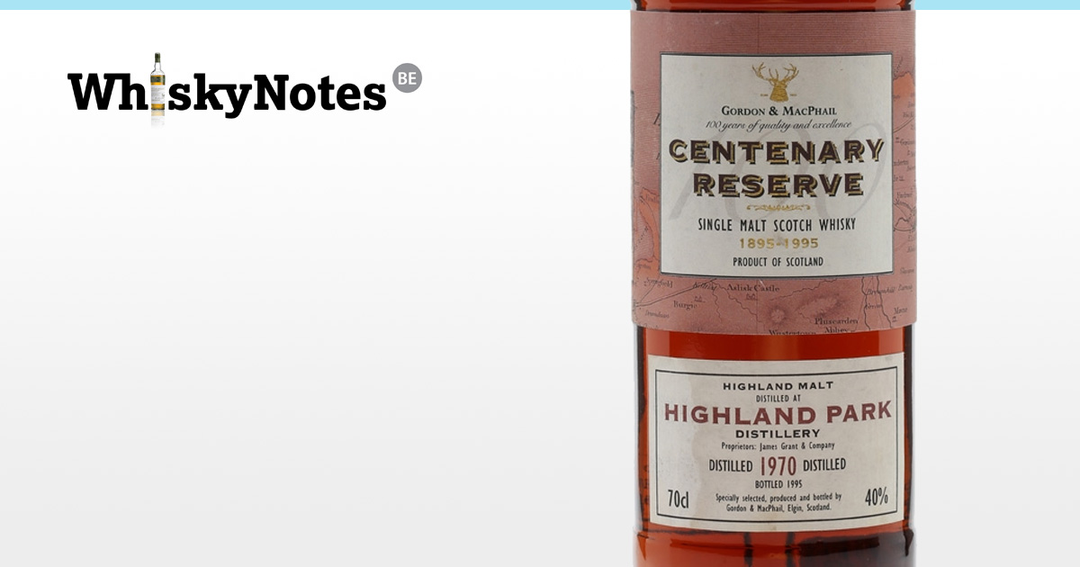 highland park 1970 gordon macphail centenary