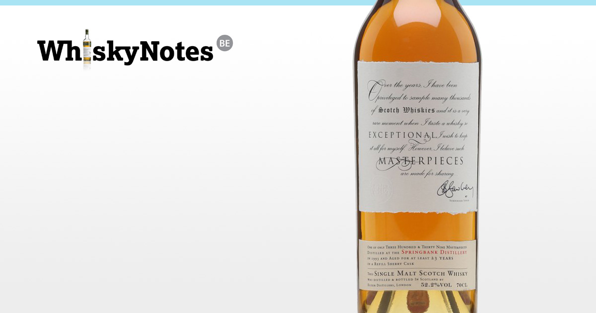 springbank 1993 masterpieces