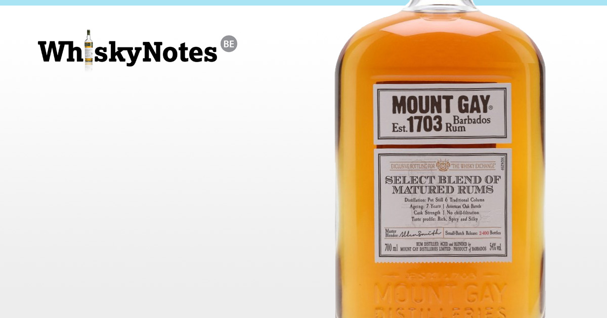 mount gay select blend 7yo TWE exclusive