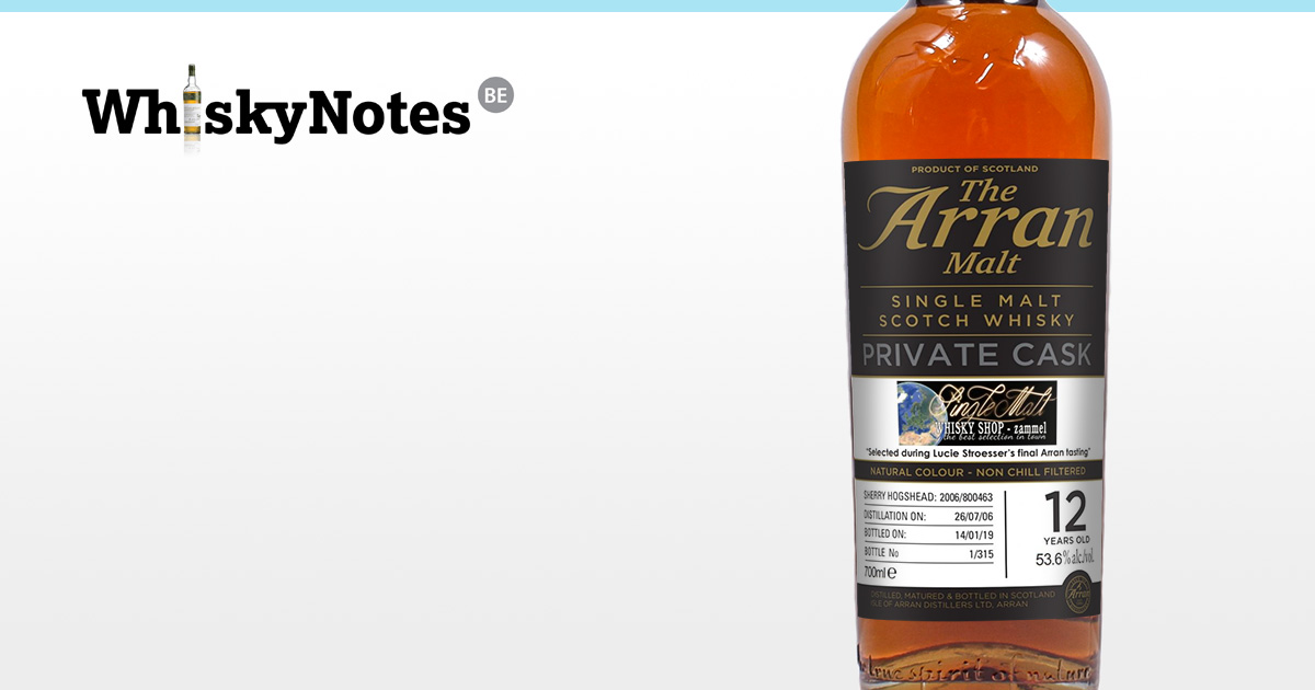 arran 2006 private cask whisky shop zammel