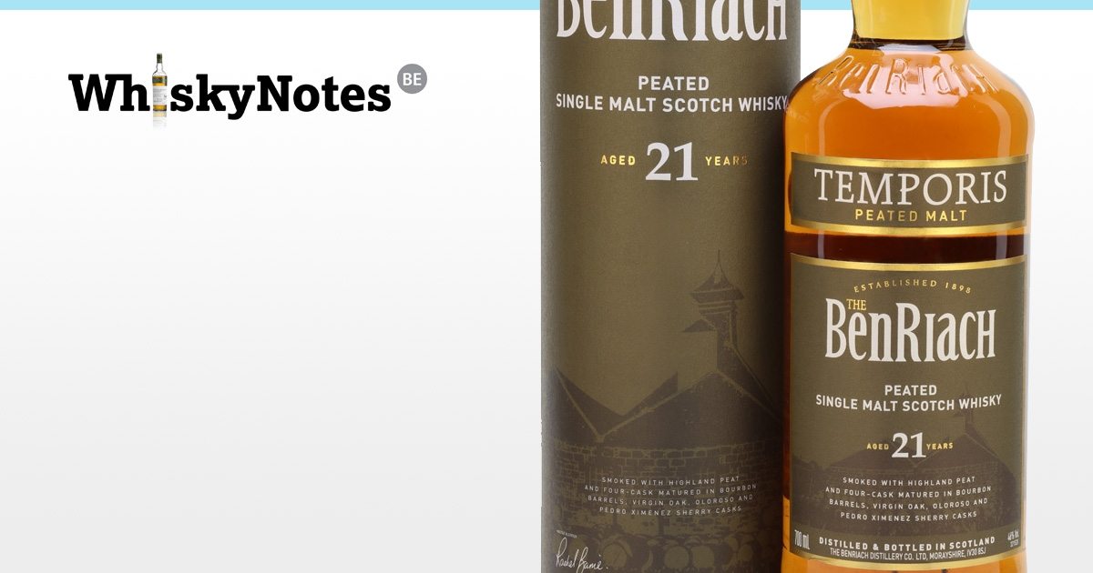 benriach 21 years temporis