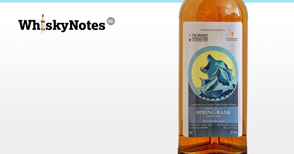 springbank 1992 whisky kingdom duckhammer