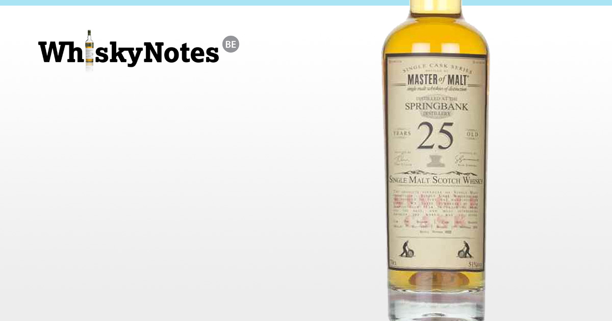 springbank 25yo 1993 master of malt