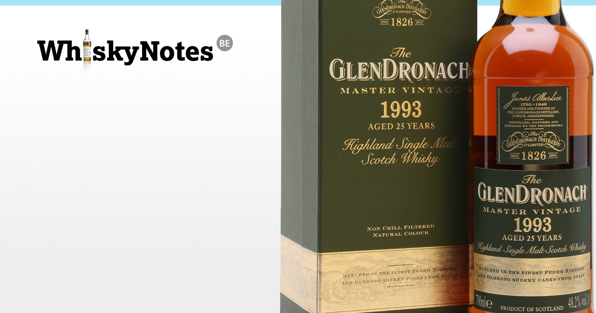 glendronach 1993 master vintage fb