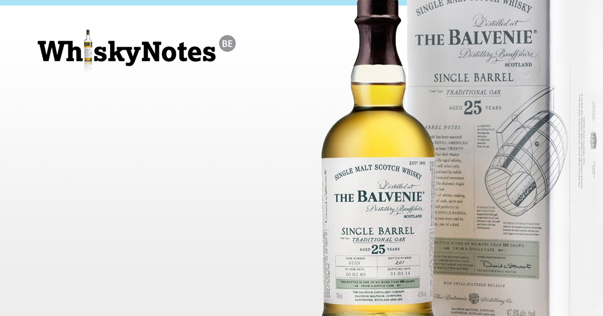 balvenie 25 years single barrel traditional oak