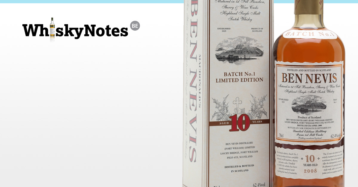 ben nevis 10 years batch no1 cask strength