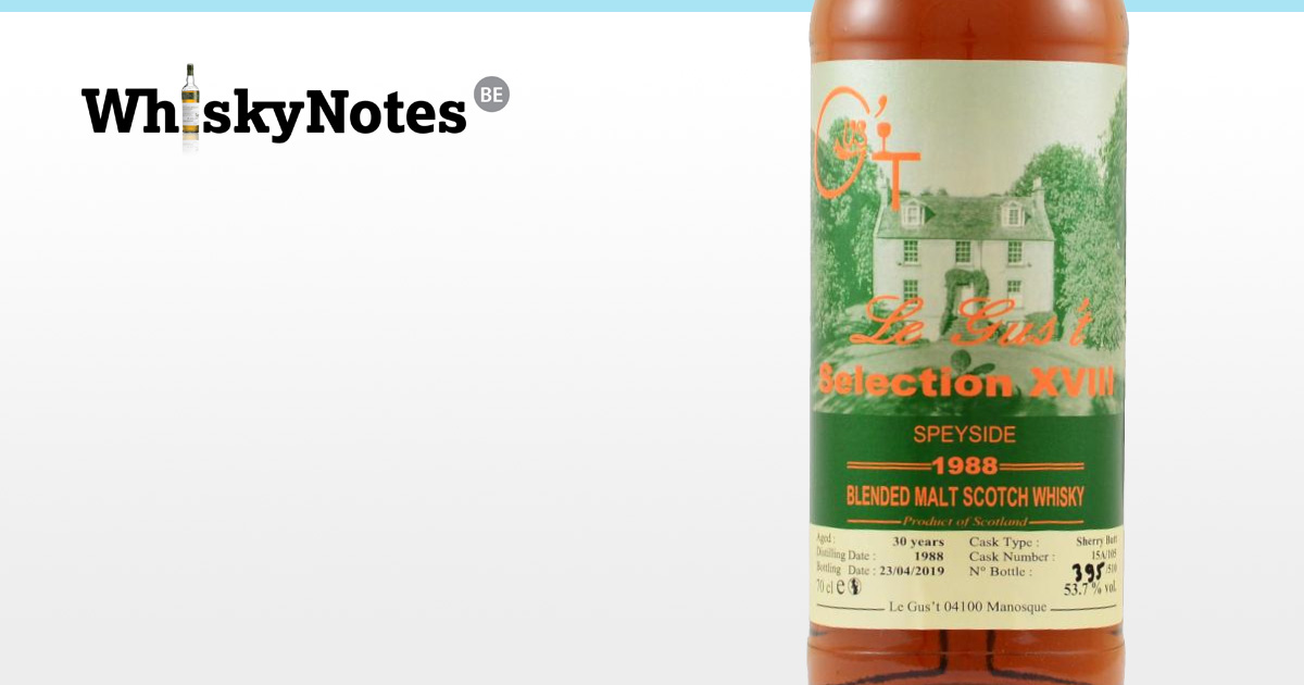 speyside blended malt 1988 legust