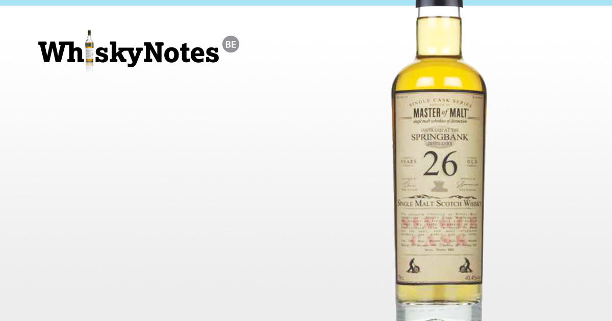 springbank 1991 26yo master of malt