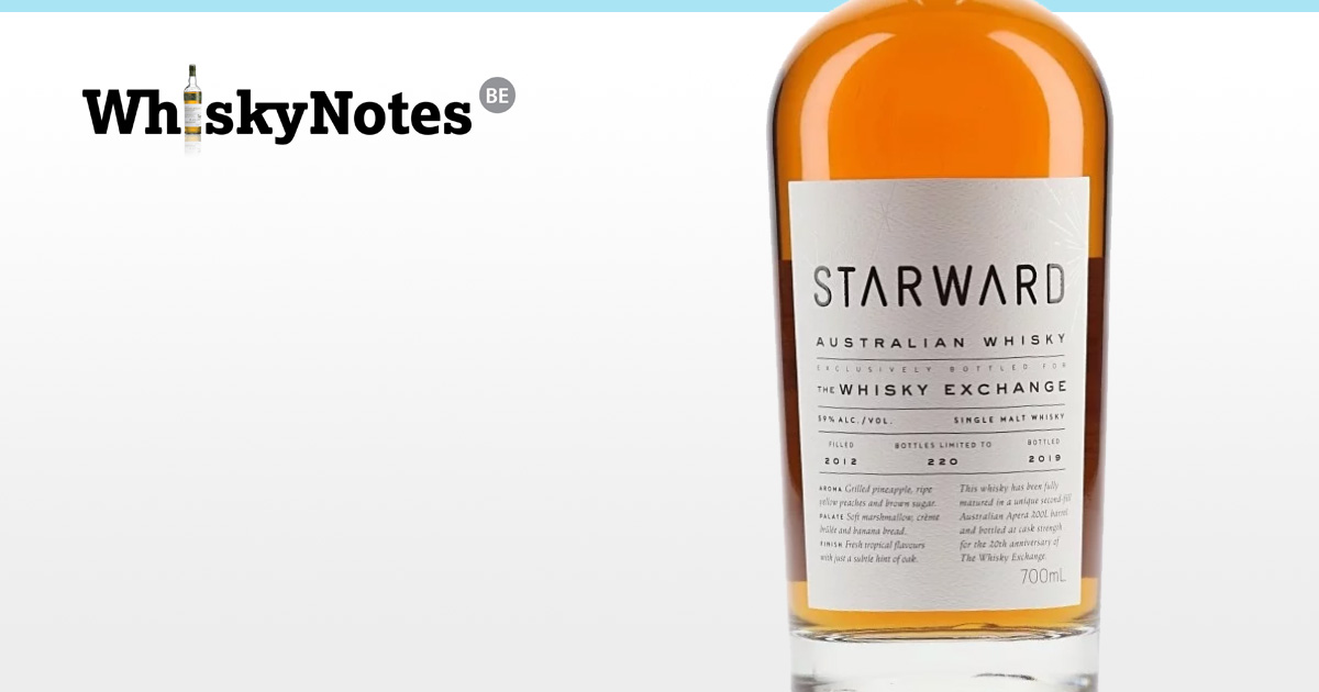 Starward 2012 (TWE 20th Anniversary) WhiskyNotes review