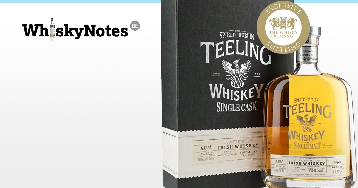 teeling 27 years 1991 whisky exchange
