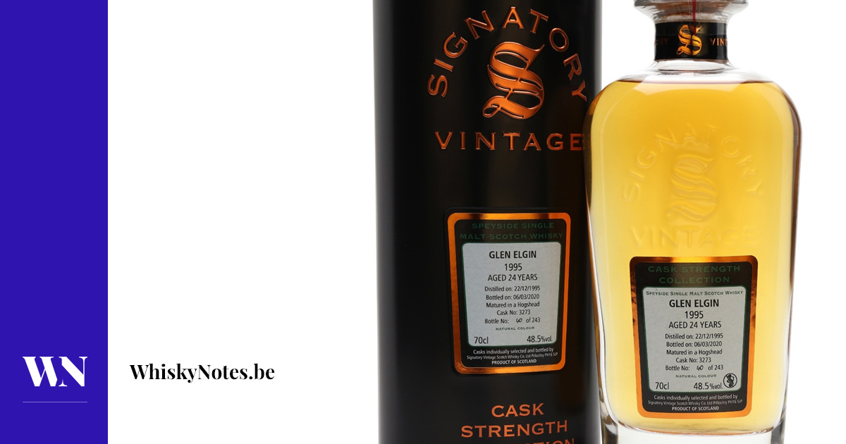 Glen Elgin 1995 (Signatory Vintage cask #3273) | WhiskyNotes