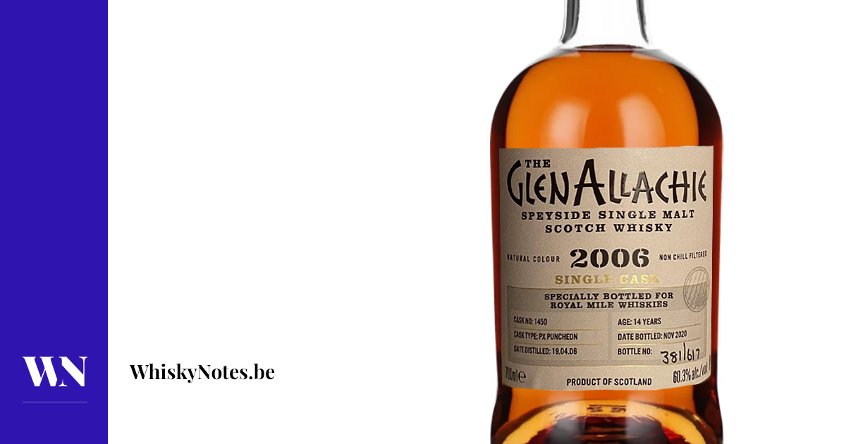 GlenAllachie 2006 (cask #1450 for Royal Mile Whiskies