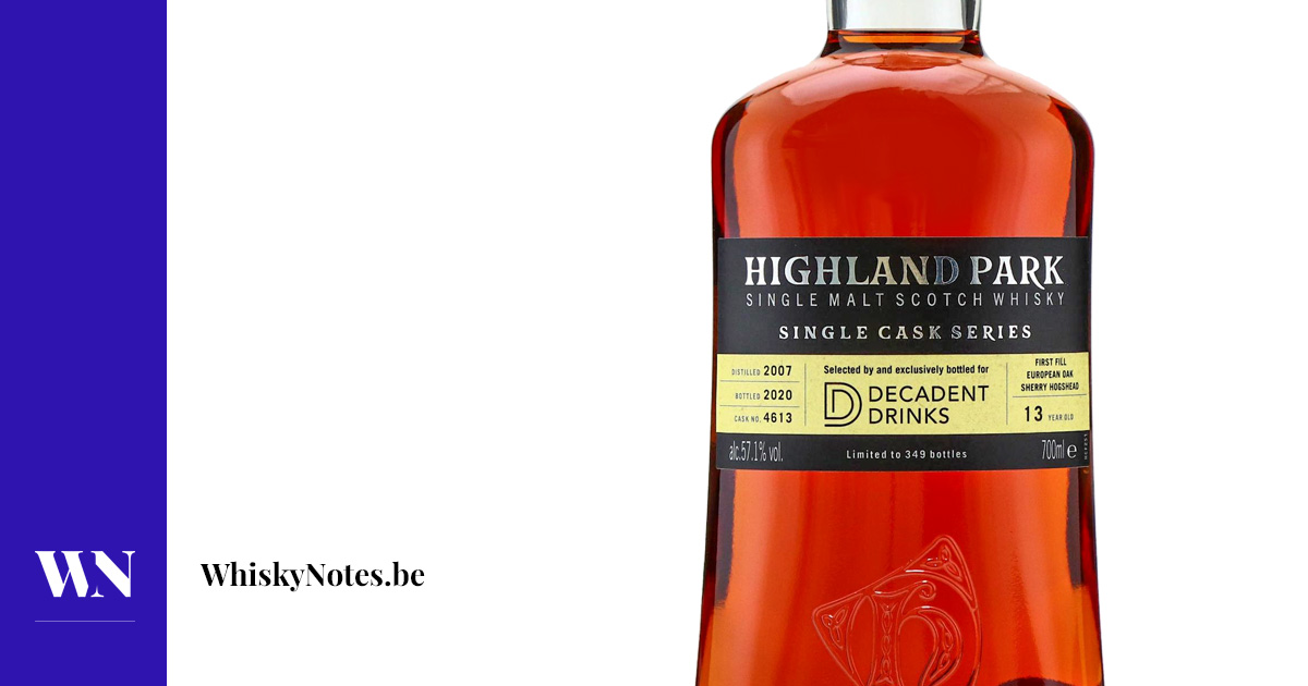 Highland Park 2007 (for Decadent Drinks) | WhiskyNotes review