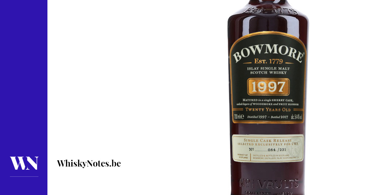 Bowmore 1997 (single sherry cask for CWS) | WhiskyNotes review