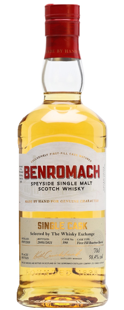 Benromach 2010 cask #390 for The Whisky Exchange