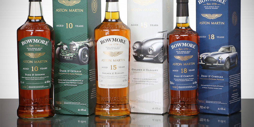 Bowmore & Aston Martin - travel retail whisky