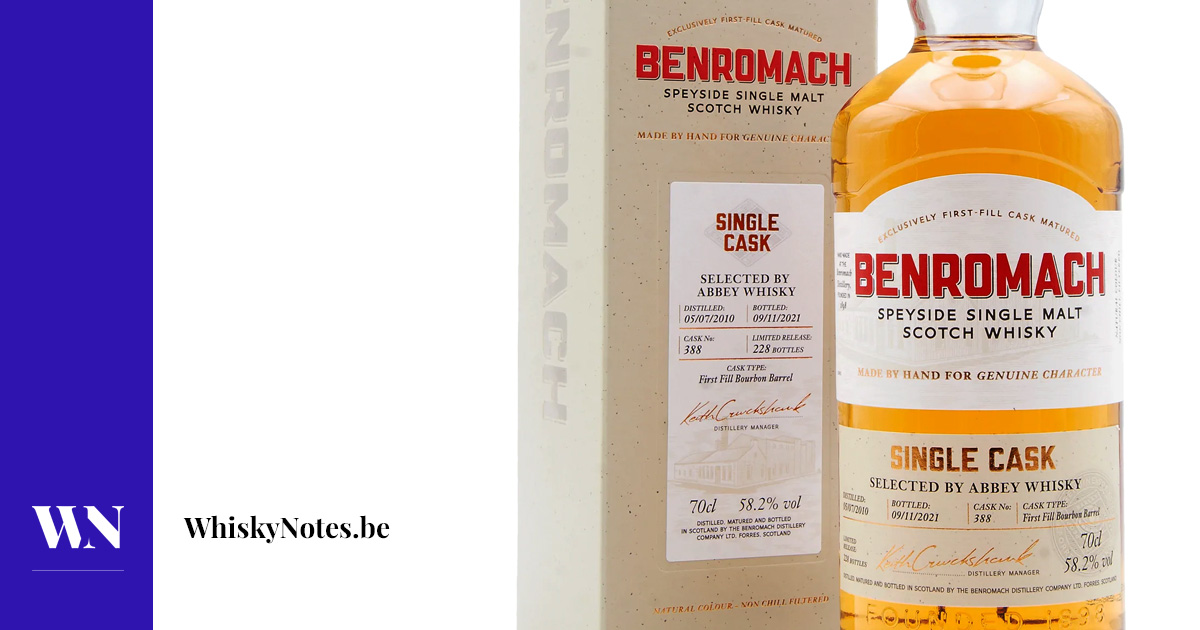Benromach 2010 fıçısı #388 (Abbey Whisky) incelemesi