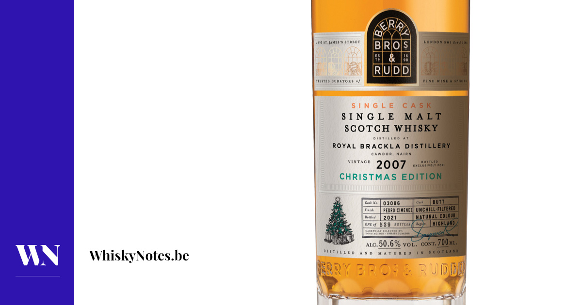 Royal Brackla 2007 – Noel Sürümü (Berry Bros) incelemesi
