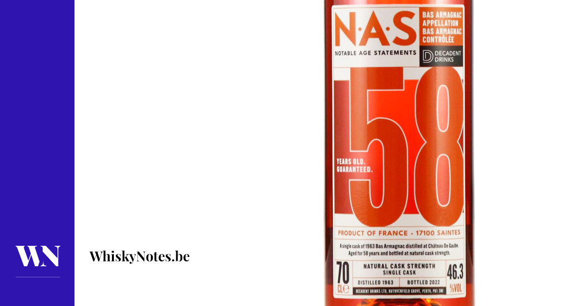 Château de Gaube NAS 58 Yaşındaki Armagnac (Decadent Drinks)