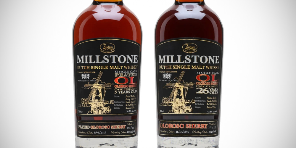 Millstone 1996 Oloroso / Millstone peated 2017 (The Whisky Exchange)
