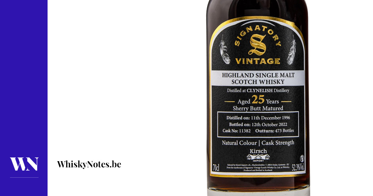 Clynelish 1996 #11382 (Kirsch için İmzalı Vintage) incelemesi