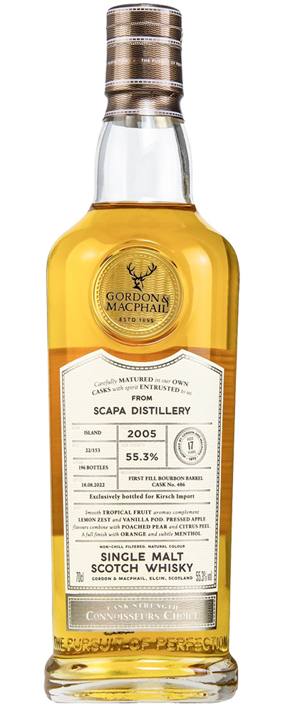 Scapa 2005, Glenrothes 2006, Caol Ila 1997 (G&M for Kirsch)