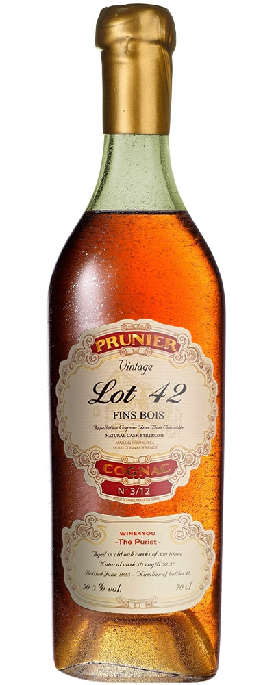 Prunier Cognac Lot 42, 1977, 1978, 1986, 1989 (The Purist)