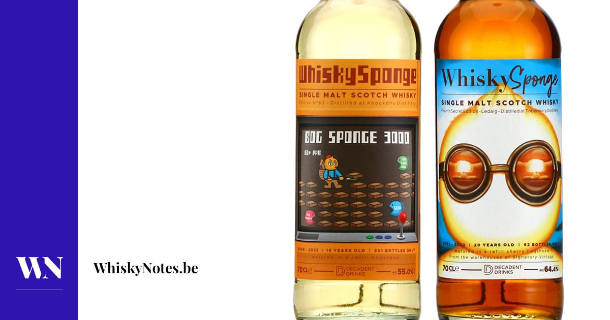 ウイスキー Whisky Sponge / KNOCKDHU 2006 EDITION Knockdhu 2006 / Ledaig 2001 (Whisky Sponge) | review
