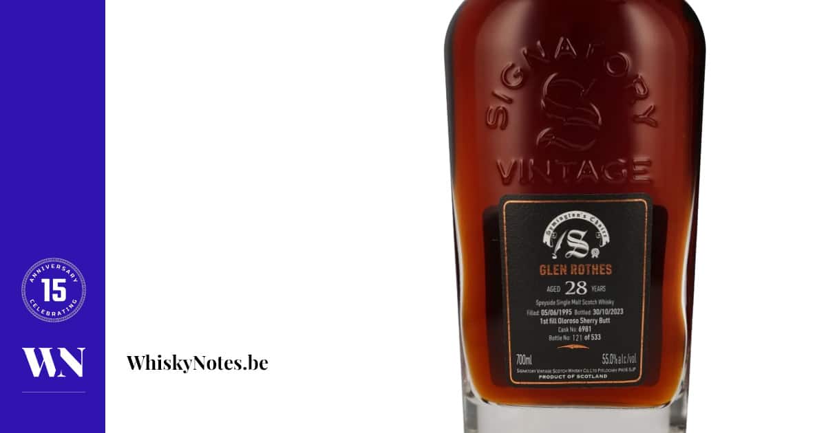 Glenrothes 1995 (Signatory cask #6981) | WhiskyNotes review Glenrothes 1995 (Signatory cask #6981) | WhiskyNotes review