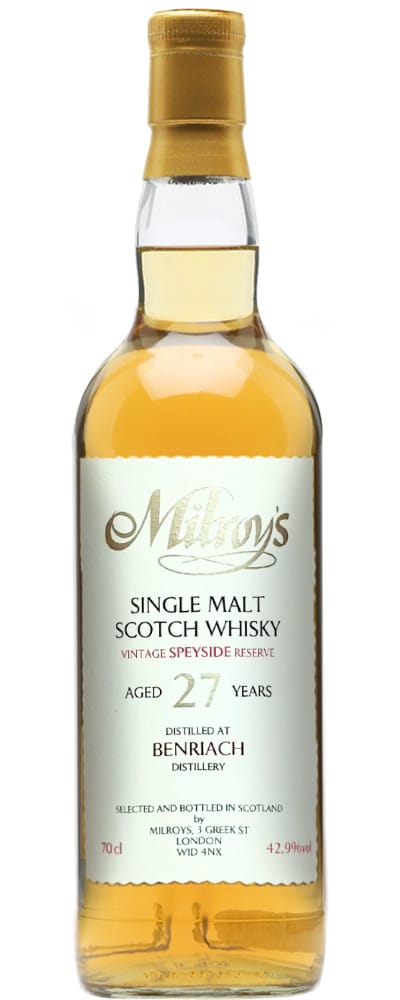 Benriach, Glenburgie, Campbeltown, Highland Malt (Milroy’s)