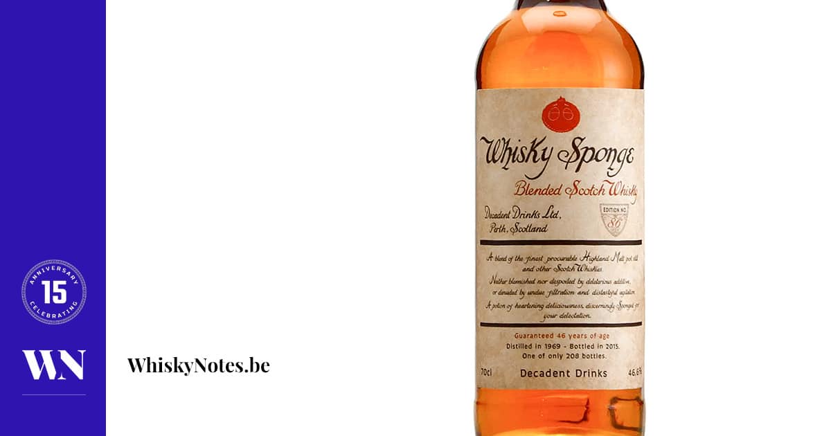 Blended Scotch 1969 (Whisky Sponge) | WhiskyNotes review Blended Scotch 1969 (Whisky Sponge) | WhiskyNotes review
