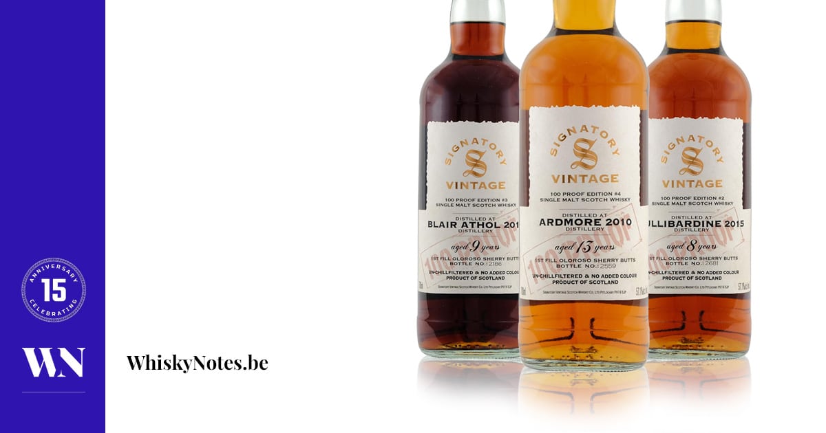 Signatory 100 Proof Tullibardine / Blair Athol / Ardmore