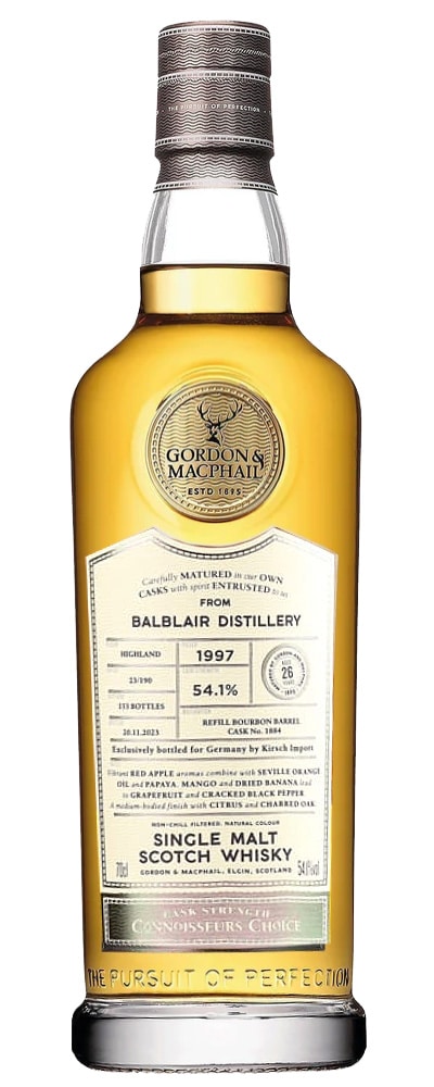 Balblair, Strathmill, Tullibardine, Ledaig (G&M for Kirsch)