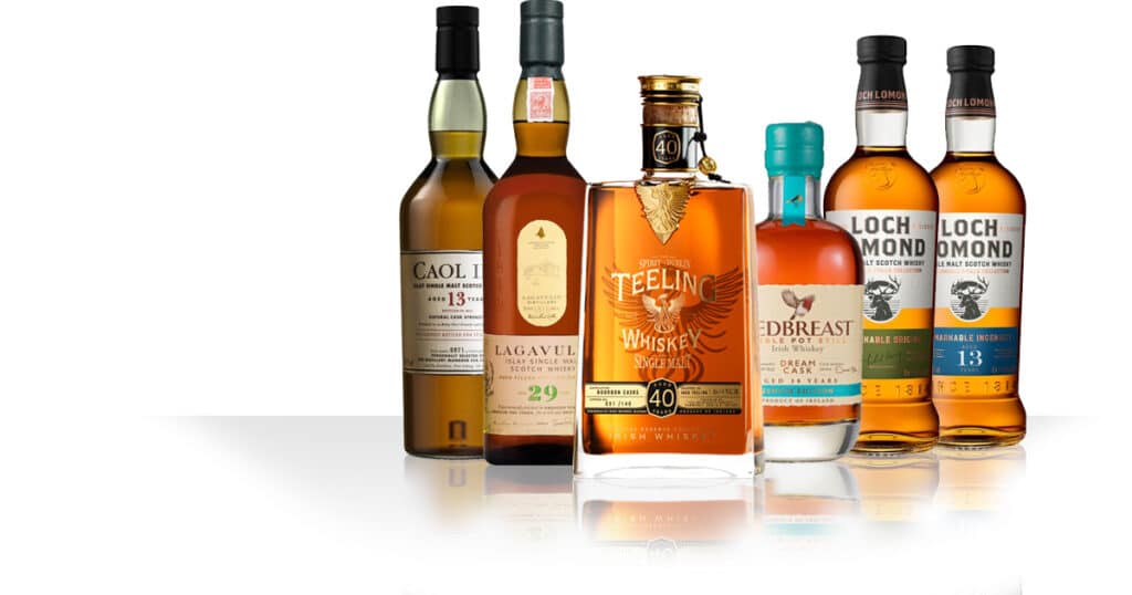 Lagavulin Feis Ile / Redbreast Dream Cask Zenith / Teeling 40 Years / Loch Lomond