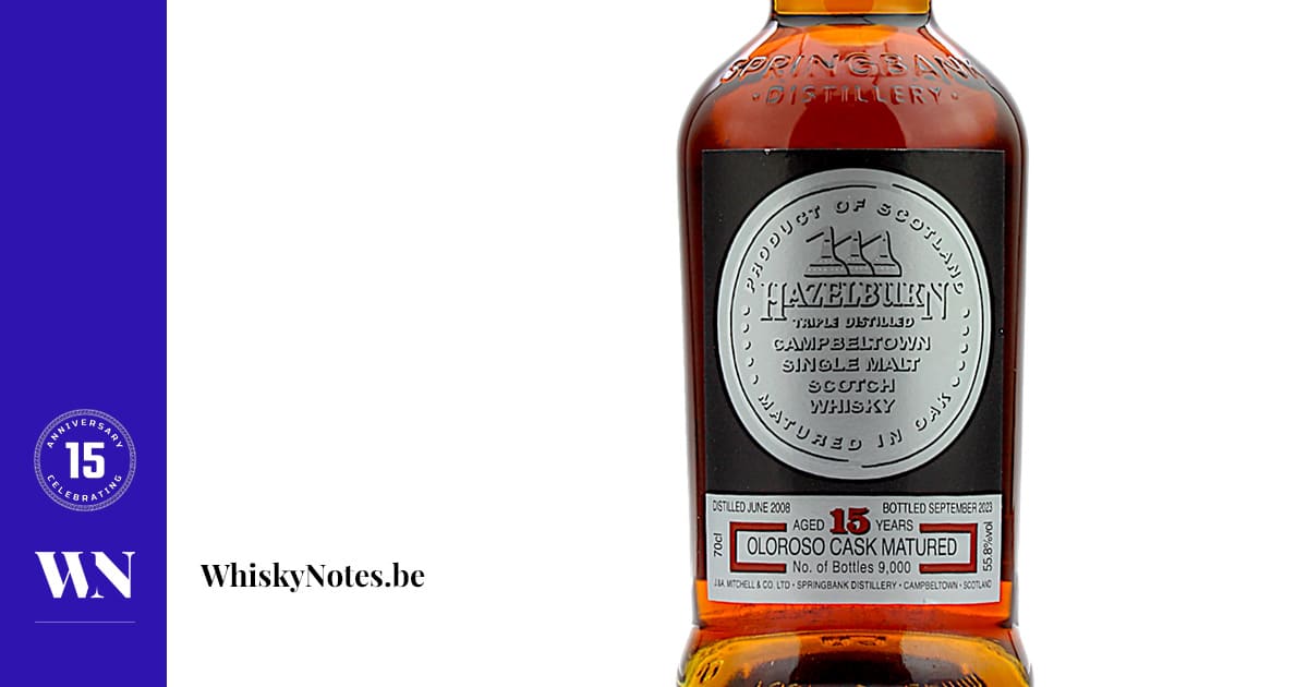 Hazelburn 15 Years Oloroso (2023) | WhiskyNotes review