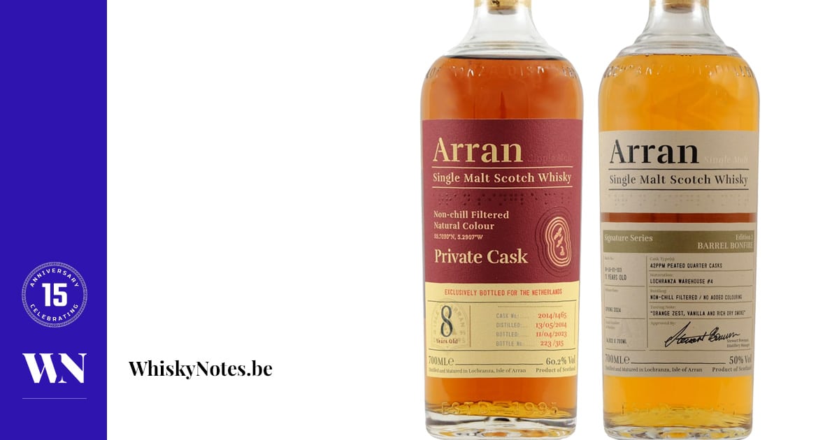 Arran Barrel Bonfire + Cask 2014/1465 WhiskyNotes review